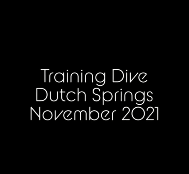 Training Dive -dutch Springs- Nov 2021